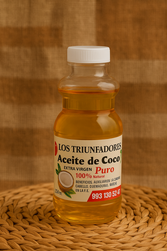 Aceita de Coco Extra Virgen 100% Puro- Los Triunfadores