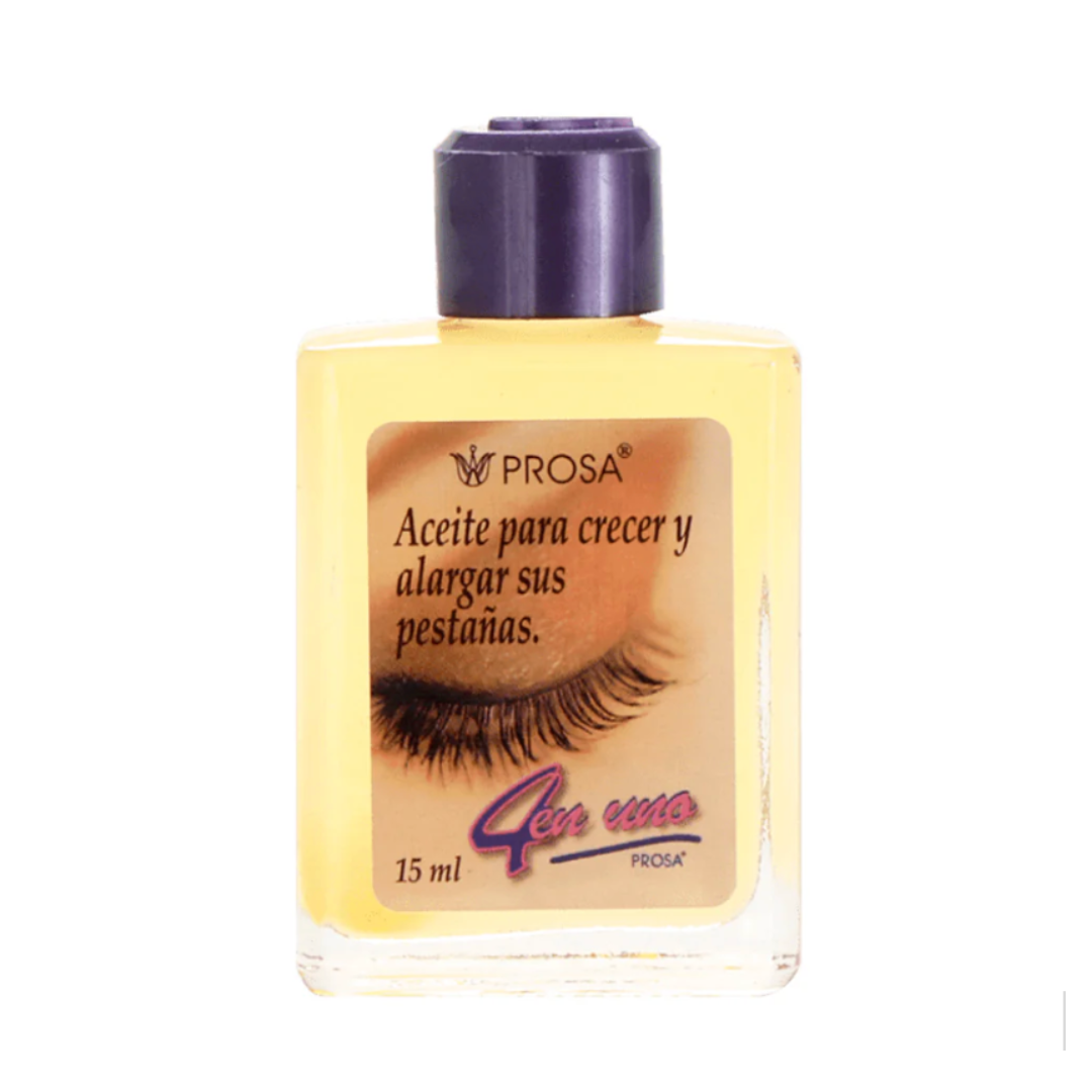PROSA- Aceite Tratamiento o Desmaquillante para Pestañas -4 en 1