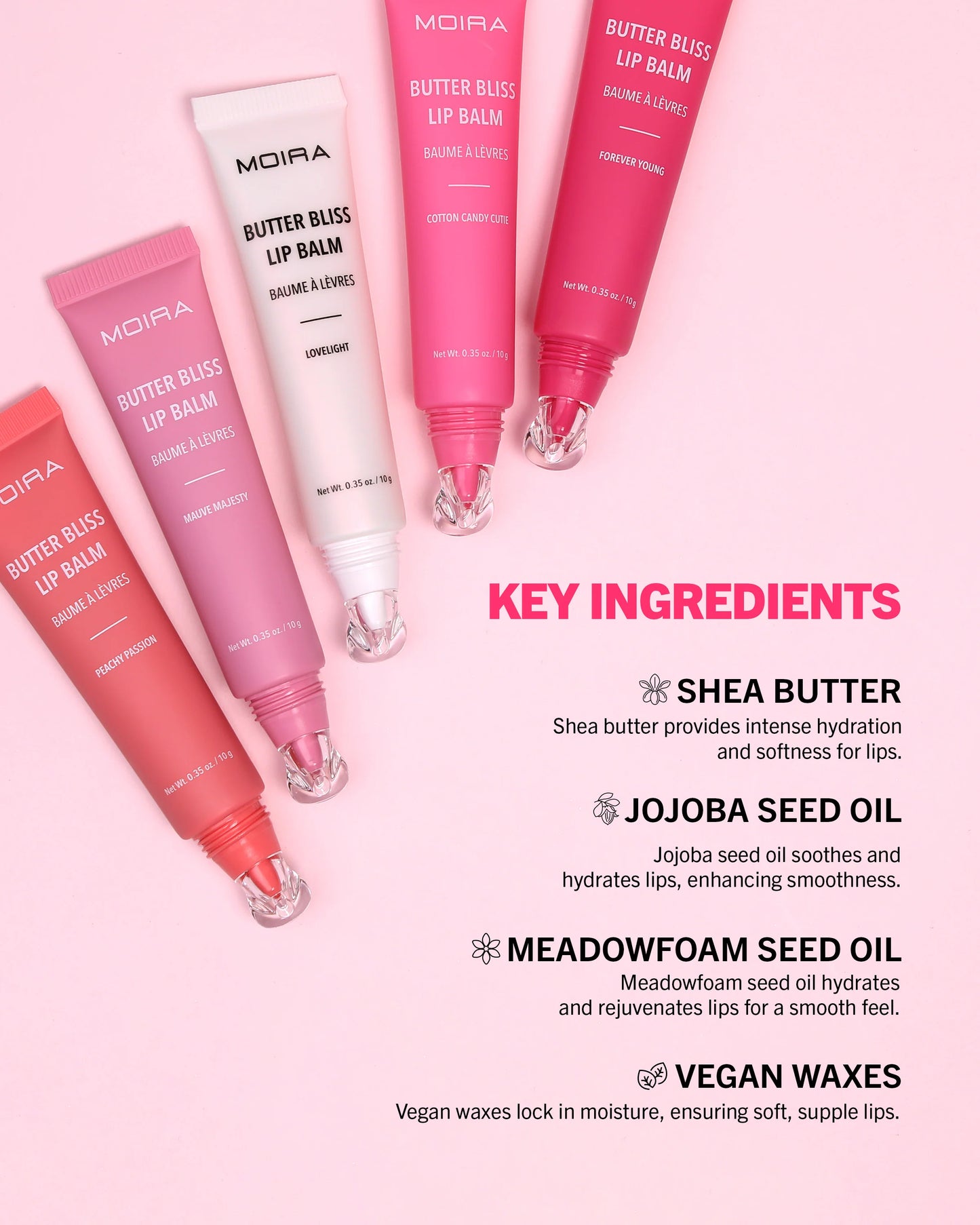 Butter Bliss Lip Balm- Bálsamo Labial- Brillo Labios- MOIRA