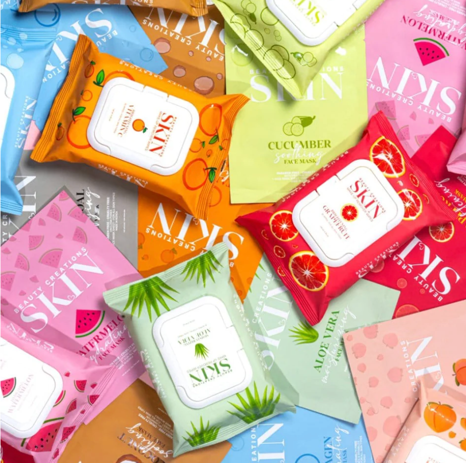 Toallitas Faciales Beauty Creations – Limpieza Refrescante con Frutas Naturales
