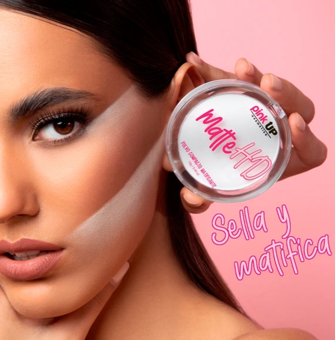 ✨ Matte HD | Polvo compacto traslúcido ✨ Pink Up