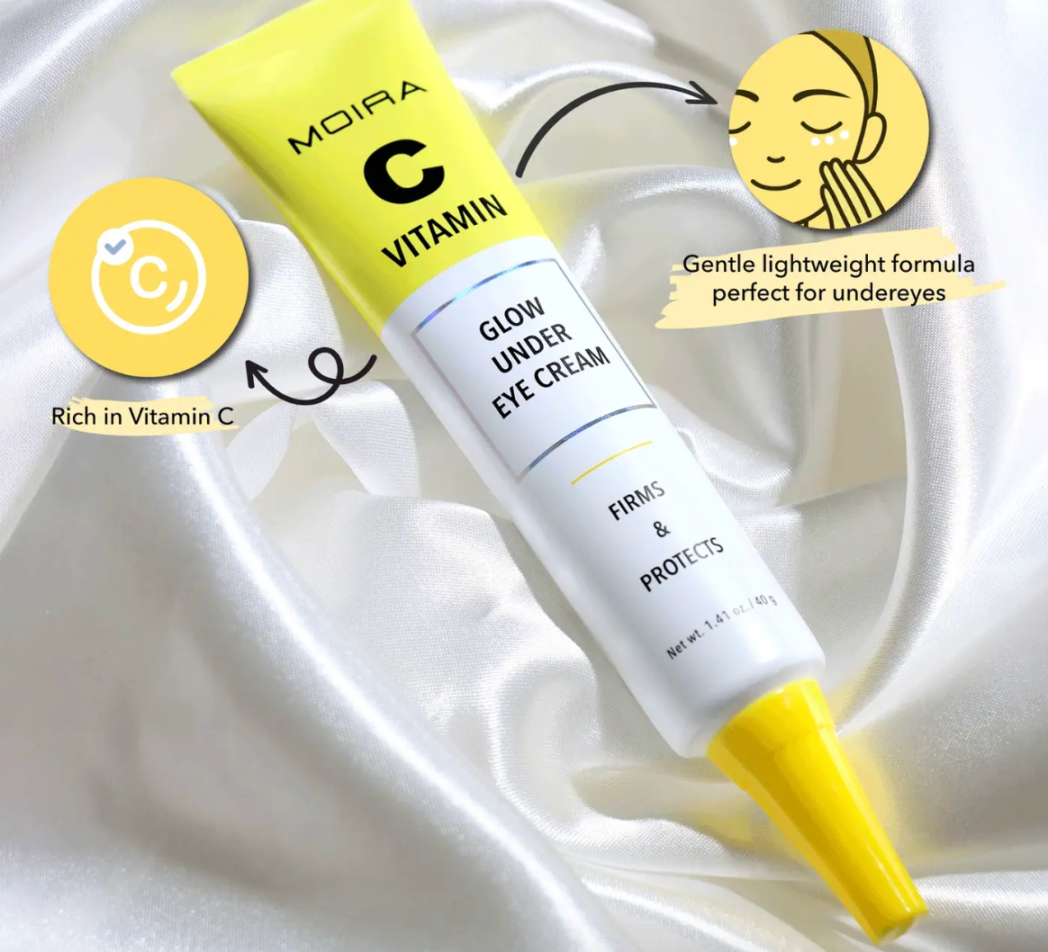 Vitamin C Glow Under Eye Cream- MOIRA Crema para Ojos con Vitamina C