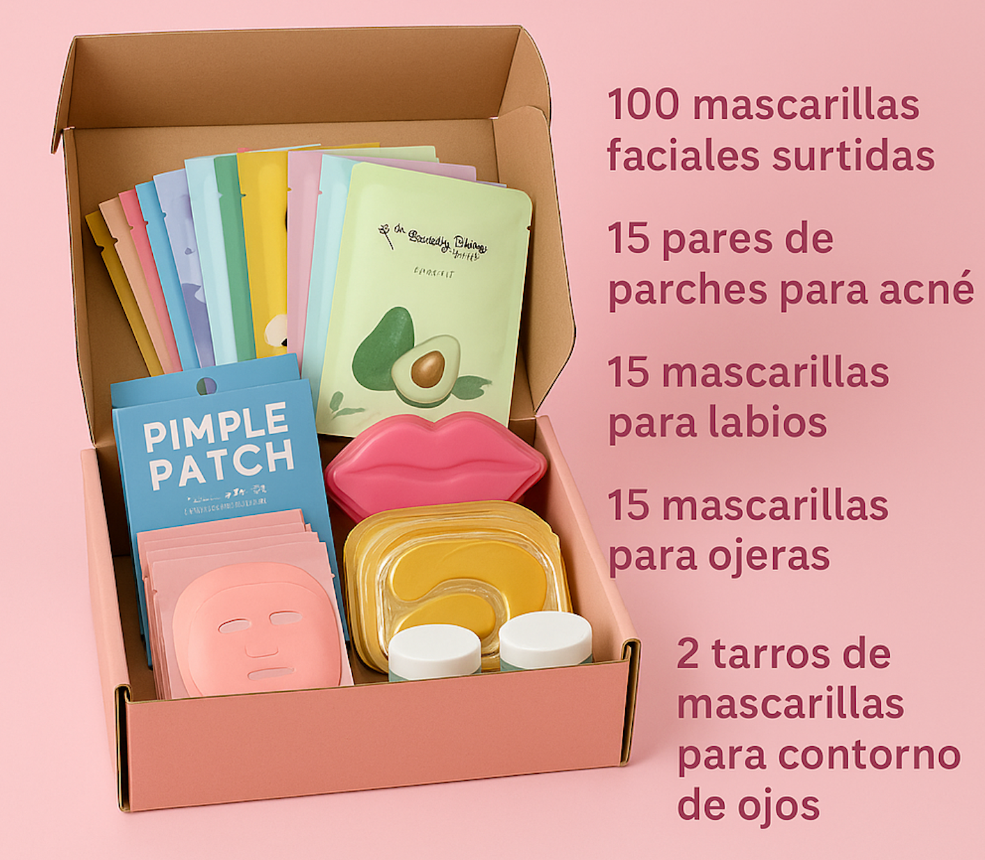 🌸 ¡Caja surtida de mascarillas faciales! 🌸