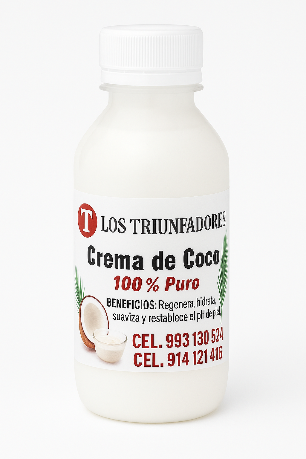 Crema Corporal Artesanal de Coco – Hidratación Profunda- Los Triunfadores