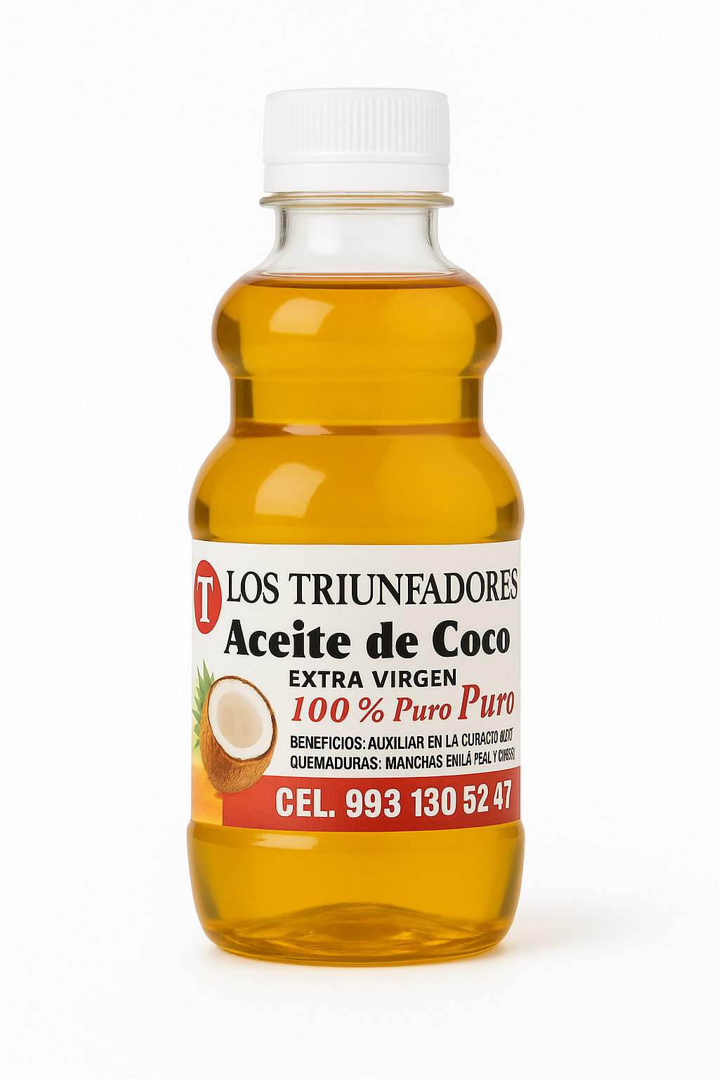 Aceita de Coco Extra Virgen 100% Puro- Los Triunfadores