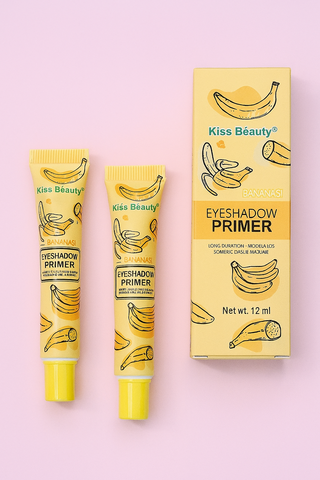 Primer para ojos, Base ligera e invisible para sombras de ojos, Eyeshadow Primer – Kiss Beauty (12 ml)