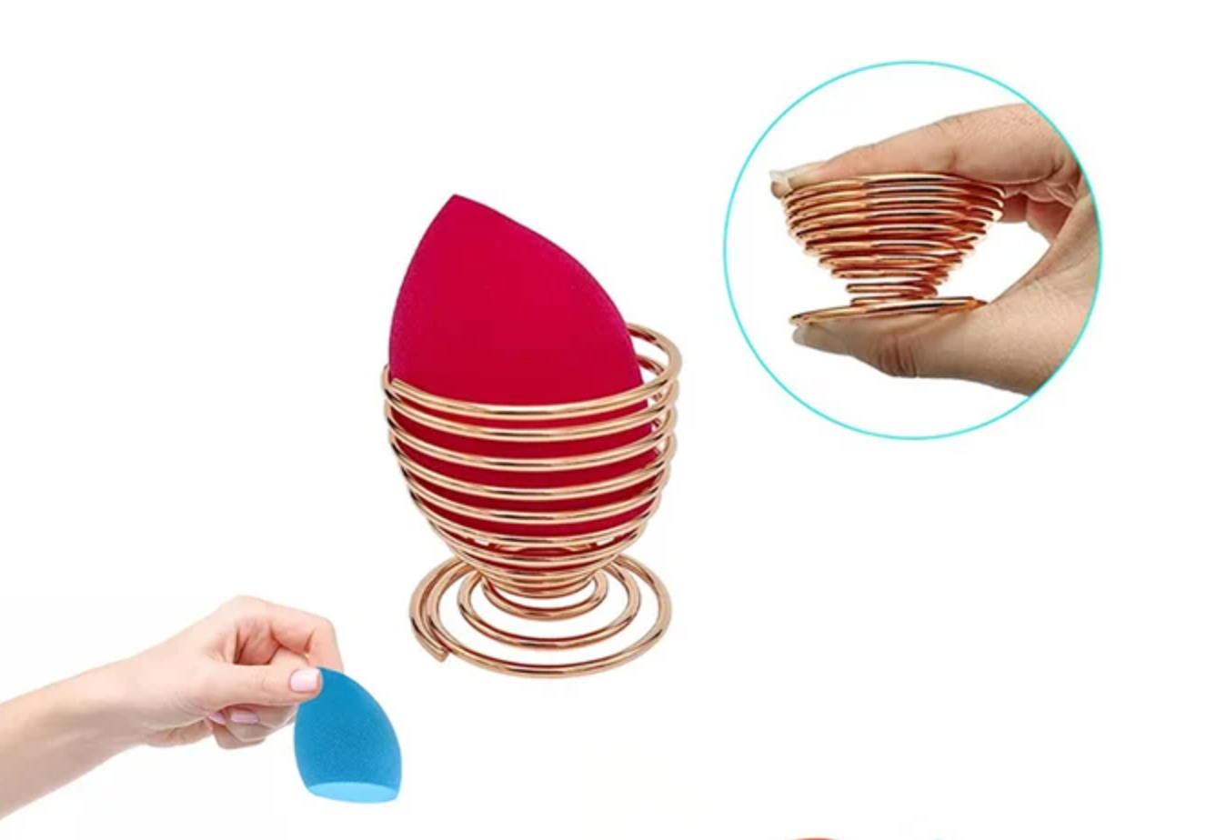Set de Maquillaje 3 en 1 – 2 Esponjas + 1 Soporte 💖