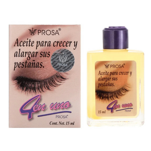 PROSA- Aceite Tratamiento o Desmaquillante para Pestañas -4 en 1