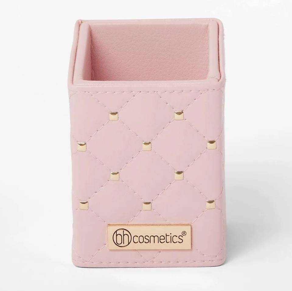 Pink Studded Elegance-Set de Brochas Rosa con Estuche – 12 Piezas |