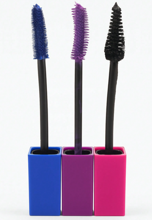 Mascara para pestañas–  Azul, Morado y Negro, Rímel Voluminizador IONI