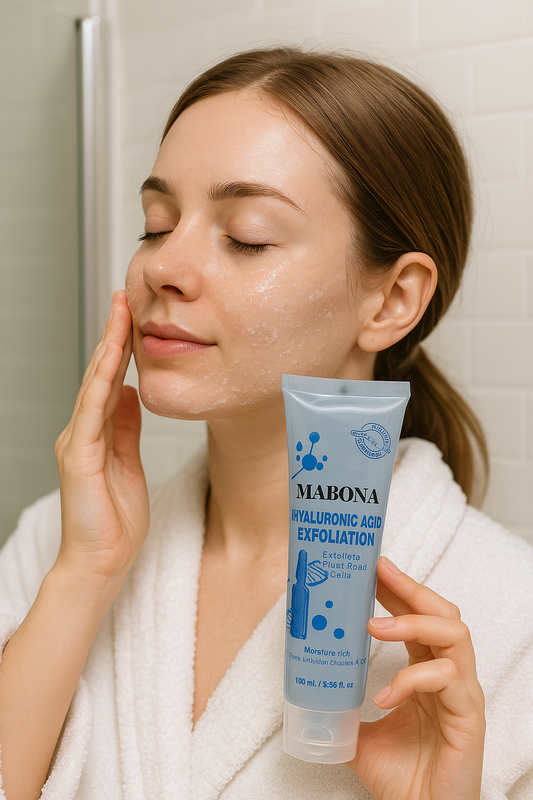 Exfoliante Facial Suave con Ácido Hialurónico – 100 ml- MABONA